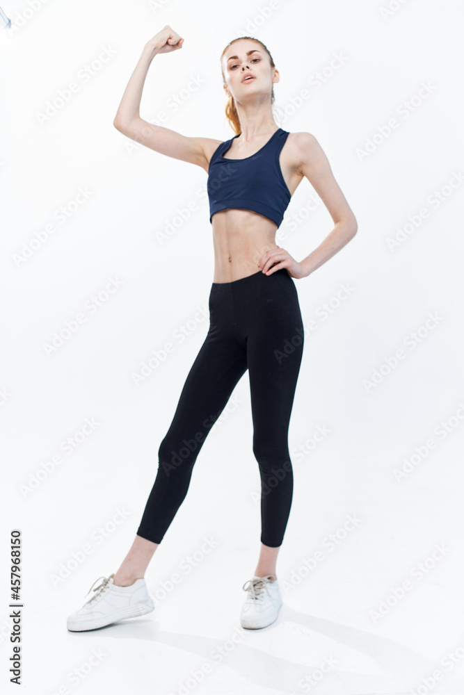 athletic woman workout lifestyle jumping jogging cardio athletic woman workout lifestyle jumping jogging cardio