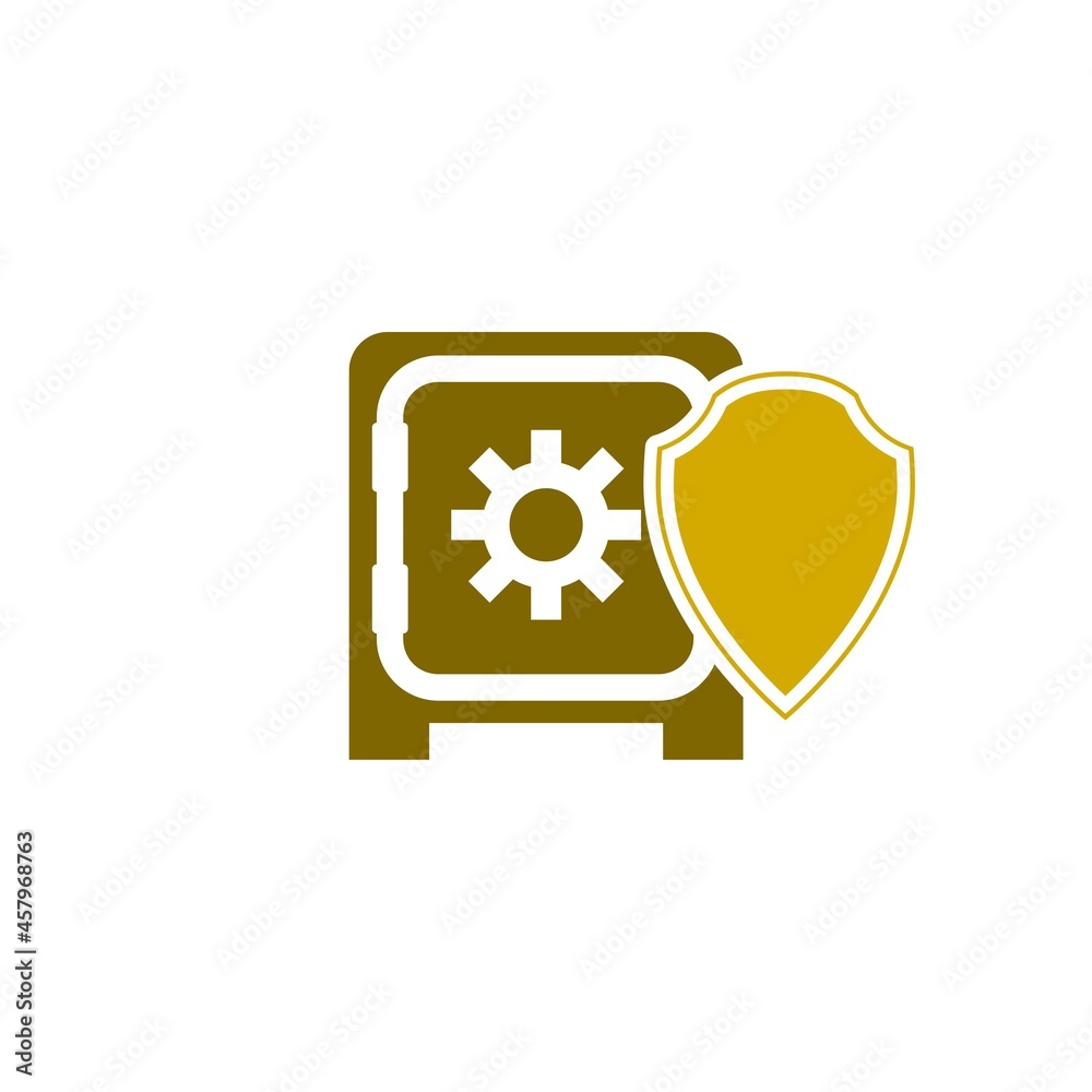 Safe box icon isolated on white background Safe box icon isolated on white background
