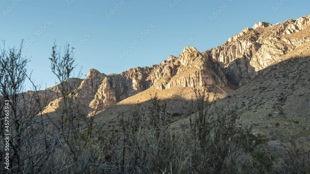 Guadalupe Mountains National Park Time Lapse at Sunset Guadalupe Mountains National Park Time Lapse at Sunset