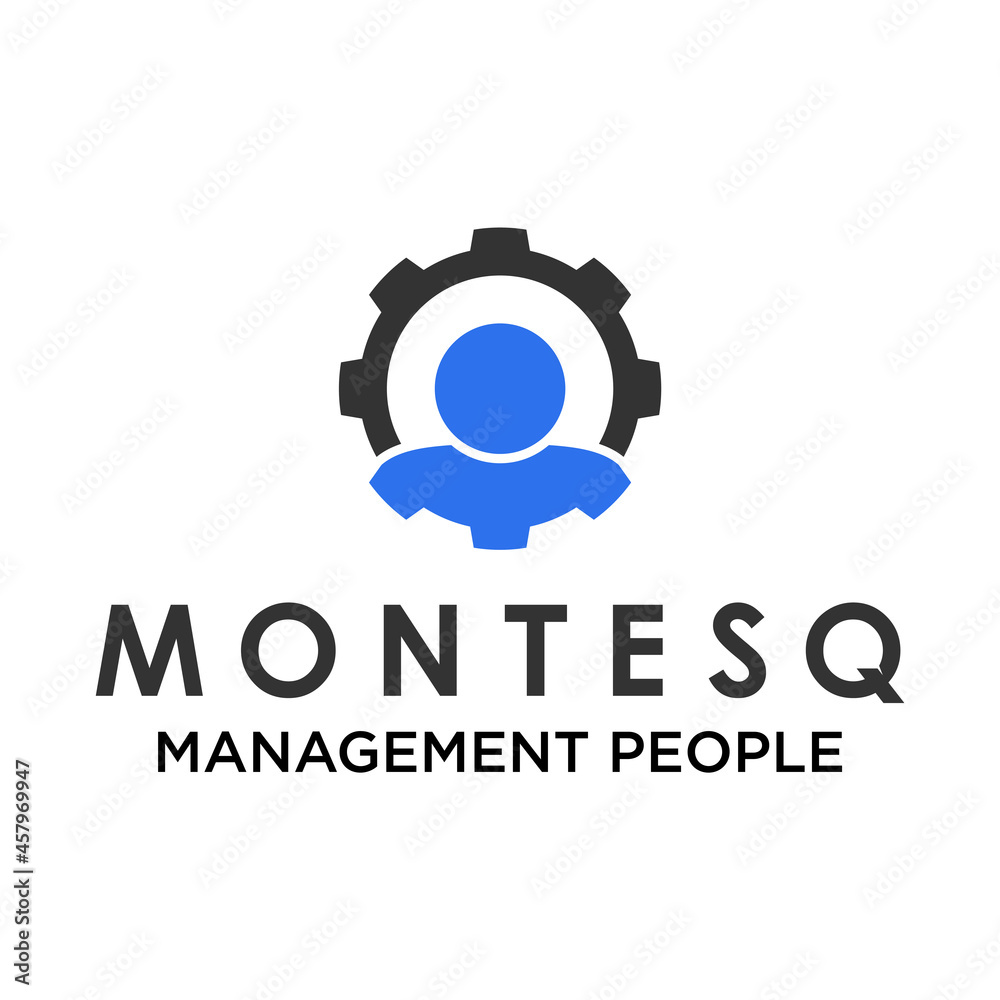 Simple Human or body with gear in around image graphic icon logo design abstract concept vector stock. Can be used as corporate identity related to management or people Simple Human or body with gear in around image graphic icon logo design abstract concept vector stock. Can be used as corporate identity related to management or people