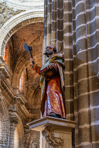 Dome of the Jerez de la Frontera Cathedral San Salvador  Cadiz  Andalusia  Spain