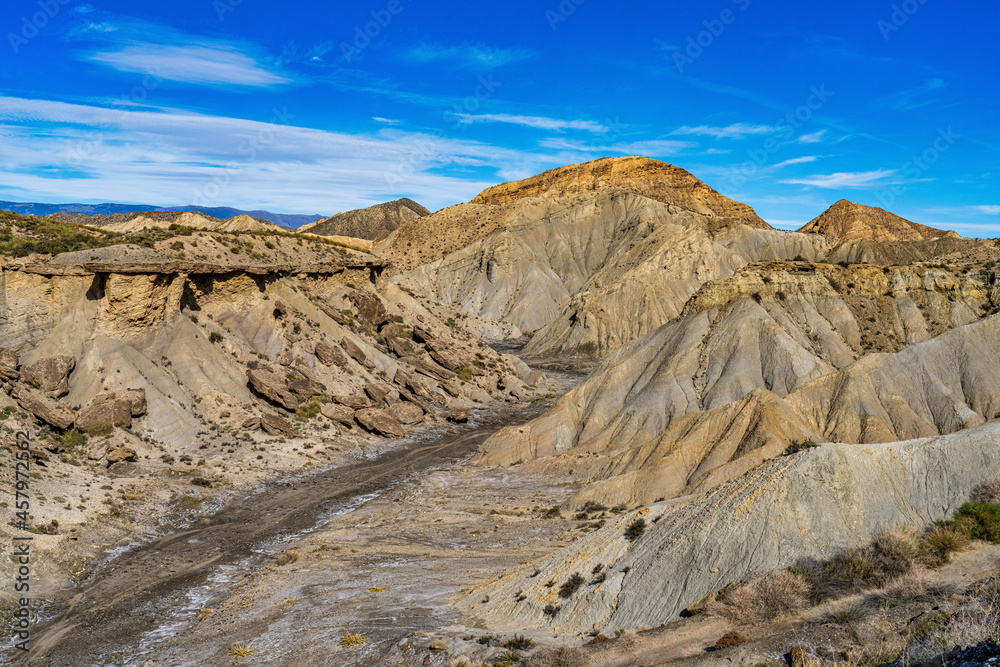 Tabernas desert, Desierto de Tabernas near Almeria, andalusia region, Spain