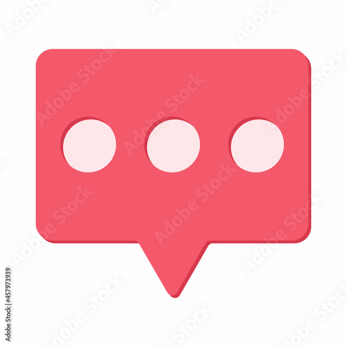 Chat Message icon, Talk bubble speech logo, Chat on line symbol, app Chat Messaging business concept