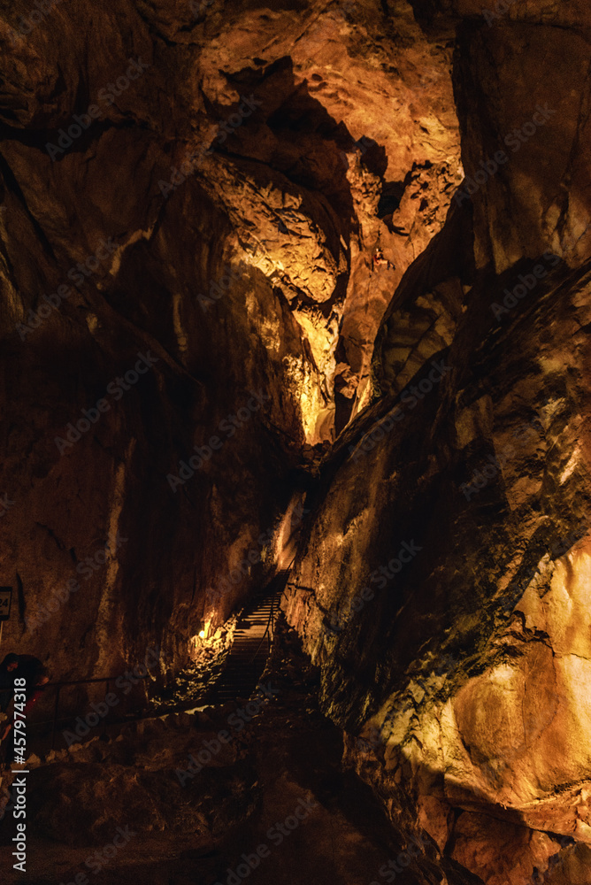 Interior of Dachstein Mammoth Cave, Krippenstein Austria.
