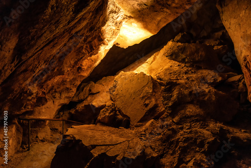 Interior of Dachstein Mammoth Cave, Krippenstein Austria. photo