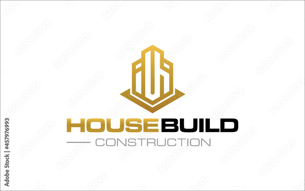 Illustration vector graphic of construction and building concept logo design template