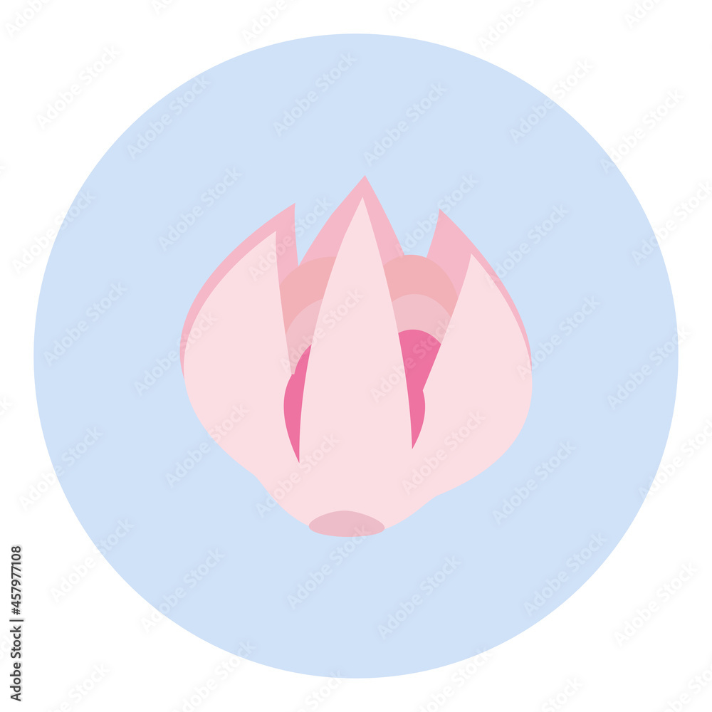 logo delicate beautiful pink vector flower logo delicate beautiful pink vector flower