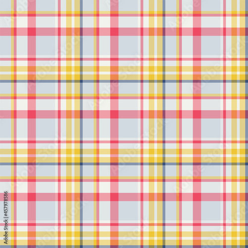 Plaid seamless pattern. Vector background of textile ornament. F