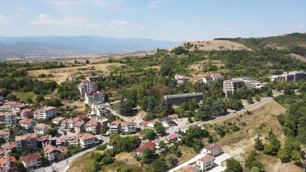 Amazing Aerial view of town of Sandanski, Bulgaria Amazing Aerial view of town of Sandanski, Bulgaria