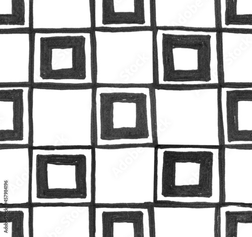 Square marker hand made pattern. Abstract geometry pattern