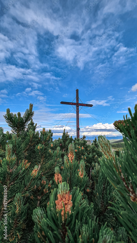 Obraz premium cross on the sky