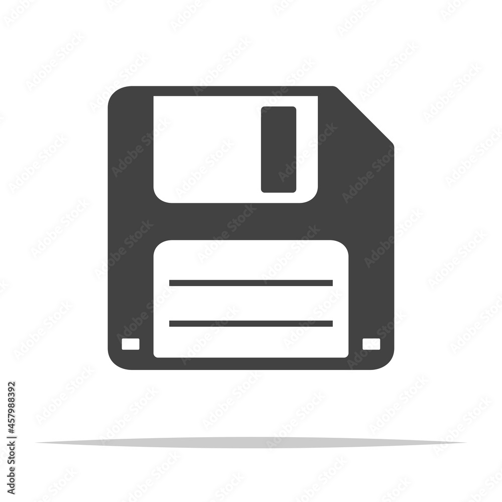 Floppy disk icon transparent vector isolated Floppy disk icon transparent vector isolated