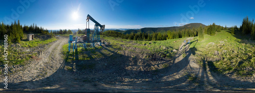 Fotografia oil field, aerial photo