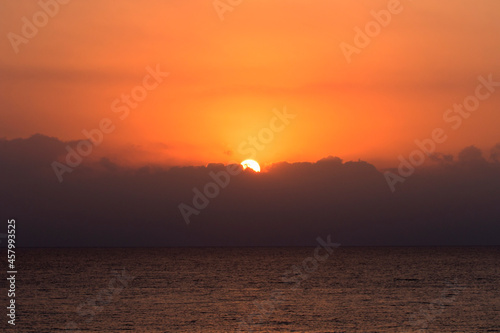 Sunrise over the Mediterranean Sea