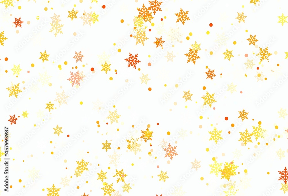 Light Green, Red vector background with beautiful snowflakes. Light Green, Red vector background with beautiful snowflakes.