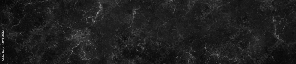 Black wall slate texture rough concrete floor is aged in a retro concept, Texture of a grungy black concrete wall as background wide panorama banner