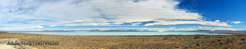 Panoramic photo of Viedma lake in Argentina photo