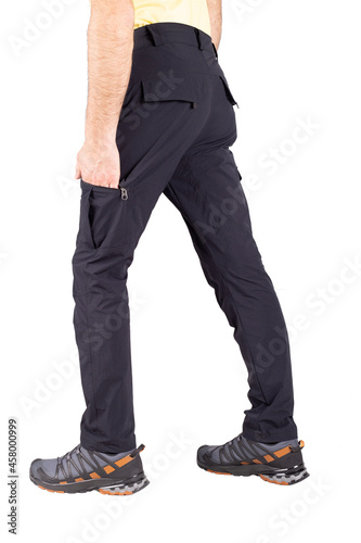 Pants Isolated On White background, outdoor, casual, denim.