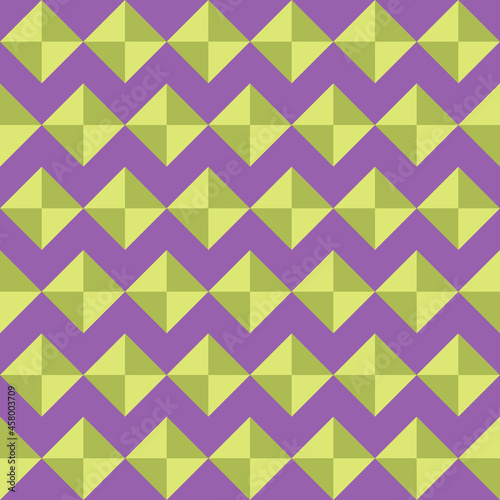 Geometric Diamond Gems Seamless Pattern in Bright Colors and Retro Hippie Style. High quality pattern for textile, fabric, phone cases, wrapping paper, wallpaper and other surface designs