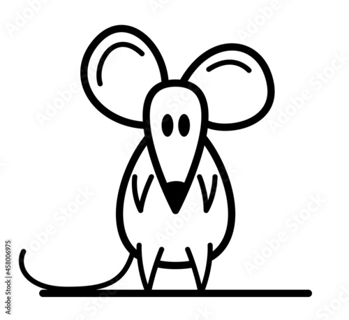 Little mouse flat style car...