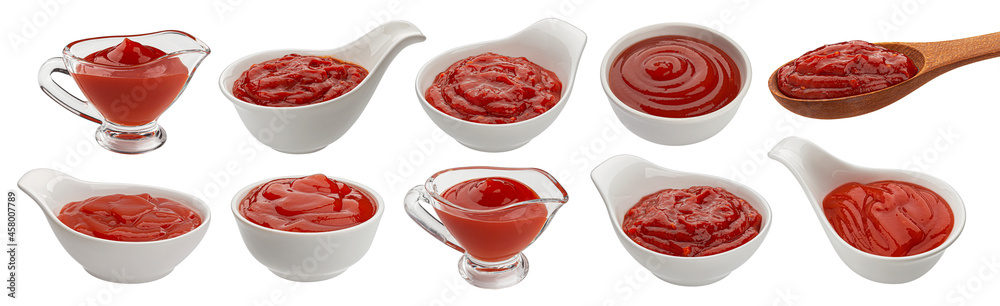 Ketchup isolated on white background Ketchup isolated on white background