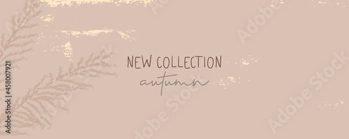 New collection Autumn chic banner template