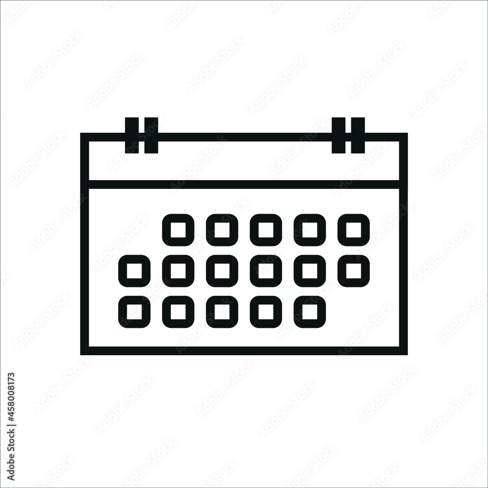 Calendar icon in trendy flat style isolated on background. Calendar icon page symbol for your web site design Calendar icon logo, app, UI. Calendar icon Vector illustration Calendar icon in trendy flat style isolated on background. Calendar icon page symbol for your web site design Calendar icon logo, app, UI. Calendar icon Vector illustration