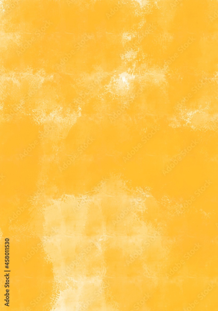 Sun yellow color in the middle highlighted concrete wall texture background