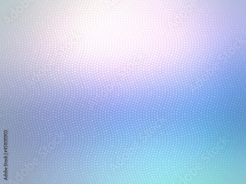 Glittering light blue half transparent textured background. Wavy lines of shimmering dots. Lens effect.