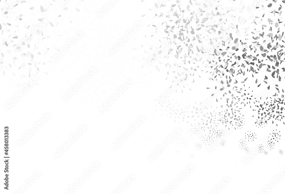 Light Gray vector doodle background with leaves.