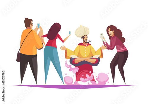 Jinn Cartoon Composition