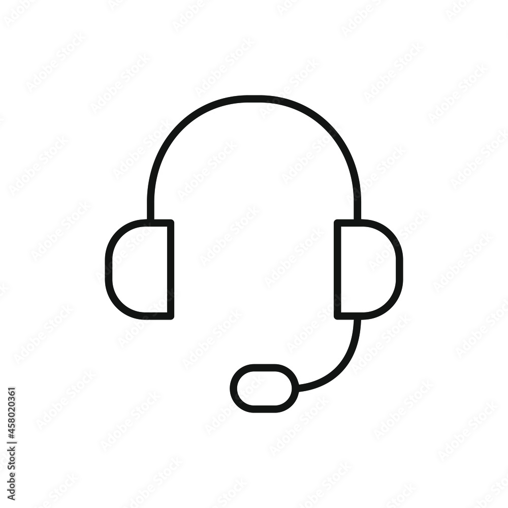 Headphone vector icon. Microphone illustration sign. Mic symbol. rec logo. Headphone vector icon. Microphone illustration sign. Mic symbol. rec logo.