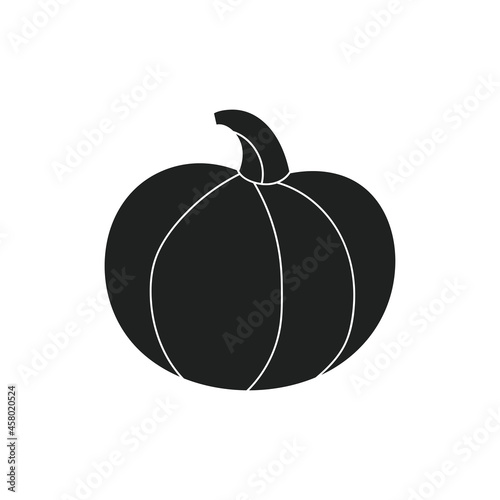 Pumpkin silhouette cricut cameo sublimation. Cutting board template. Autumn holiday. Thanksgiving Halloween decor. Vegan vegetarian food. Kitchen element. Groceries shop. Gardening, farming.