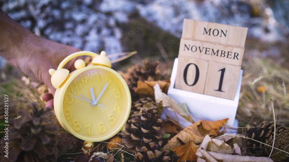 daylight saving time changing one hour, fall back first november