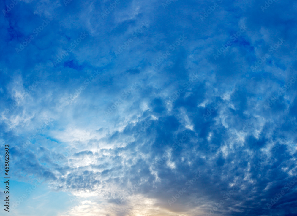 Blue sky and clouds background
