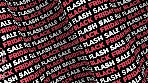 Black Friday  advertising typography loop animation