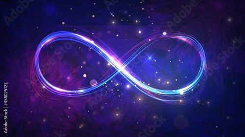  Shining infinity sign with sparks
