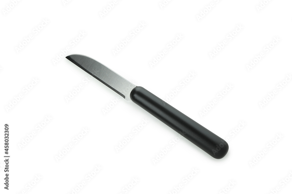 Short cooking knife isolated on white background Short cooking knife isolated on white background