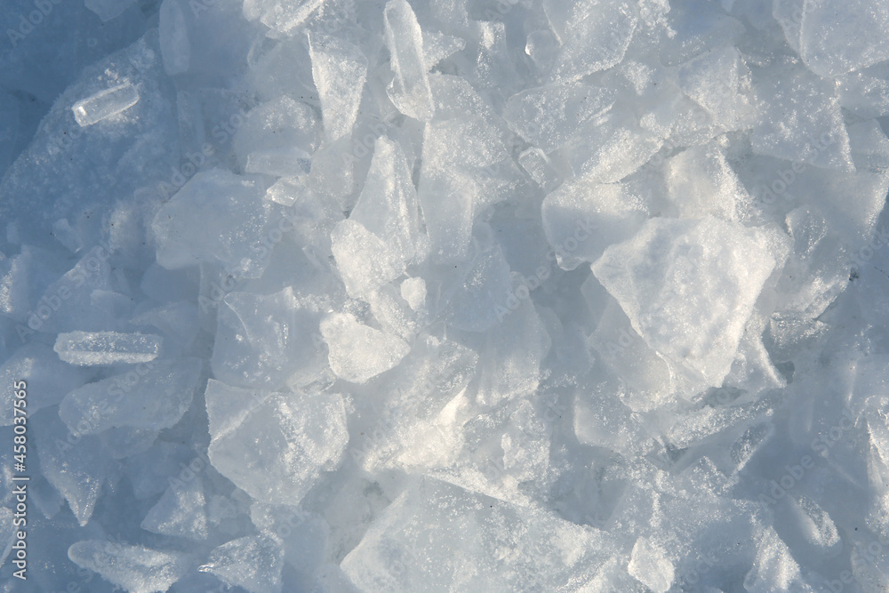 Obraz premium blue ice texture background