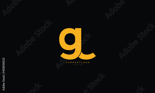 GL, LG, Abstract initial monogram letter alphabet logo design