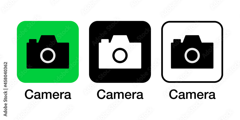 フォト カメラ 写真のアプリアイコンベクターデザインイラスト素材 Stock ベクター Adobe Stock