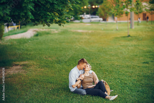 happy couple in a park © prostooleh