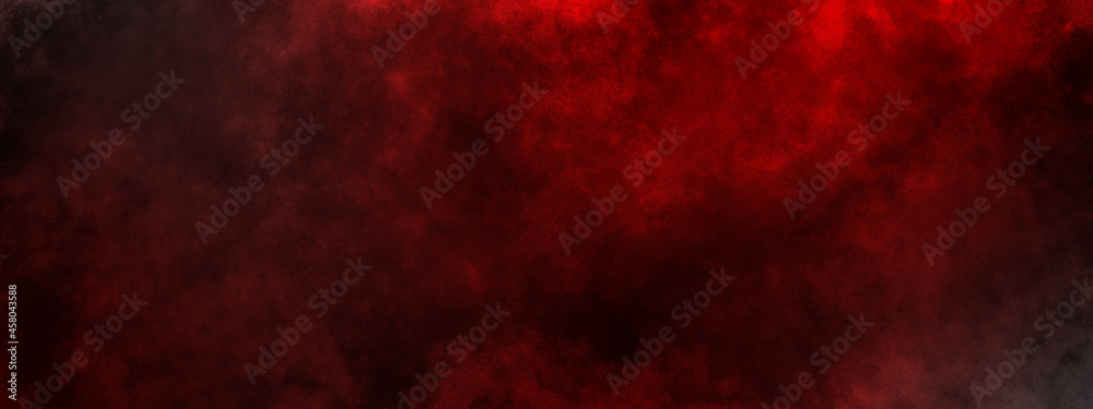 dark saturated black magic background with red fog