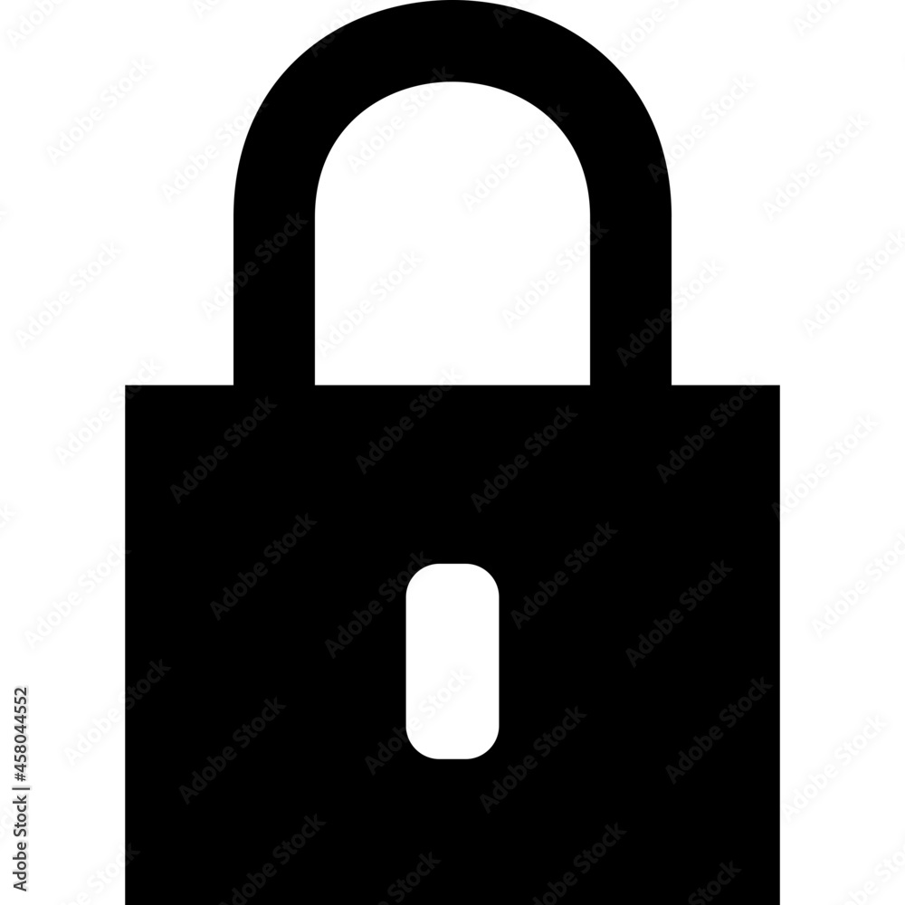 illustration vector icon of lock illustration vector icon of lock