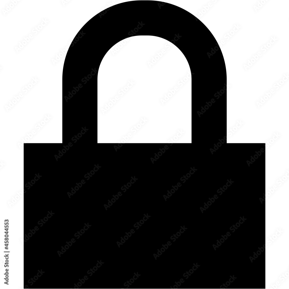 illustration vector icon of lock illustration vector icon of lock