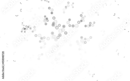 Light Gray vector pattern with spheres.