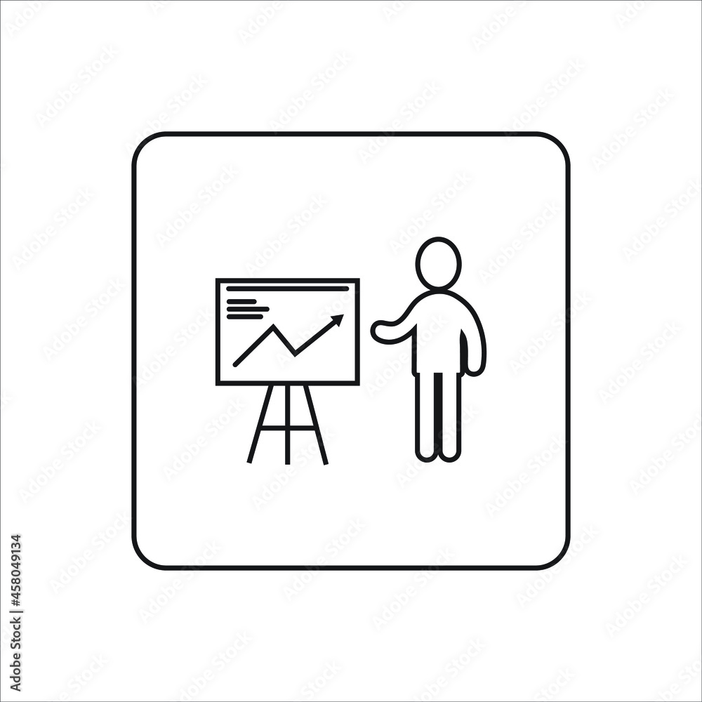 Business presentation icons, Conference icons, Training icons. Business Concept Business presentation icons, Conference icons, Training icons. Business Concept