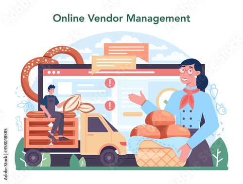 Confectionery production industry online service or platform