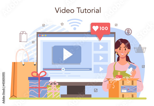 Commercial activities online service or platform. Entrepreneur tracking