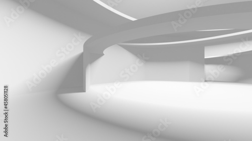 White Modern Background. Abstract Building Concept